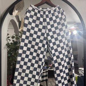 Grayson Threads Navy and White Checkerboard Pants